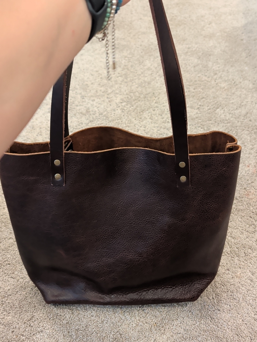 Portland Leather Classic Medium Tote - Coldbrew - Picture 2 of 4